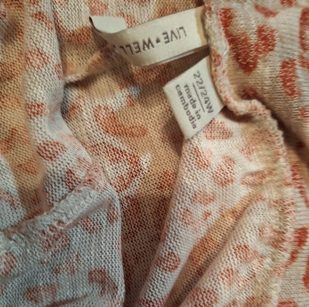 Two Piece Set Plus Size 22/24 Comfy Animal Print Fleur di Lis Rust weekends - Picture 5 of 9
